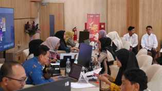 pusat pelayanan publik provinsi riau berkolaborasi dengan kemenhumham  dan disperindagkopukm provinsi riau