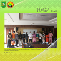koordinasi dan orientasi terkait pelayanan perizinan secara online di dpmptsp provinsi riau